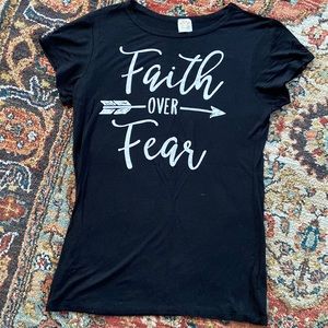 Pink Foot Faith over Fear T-Shirt
